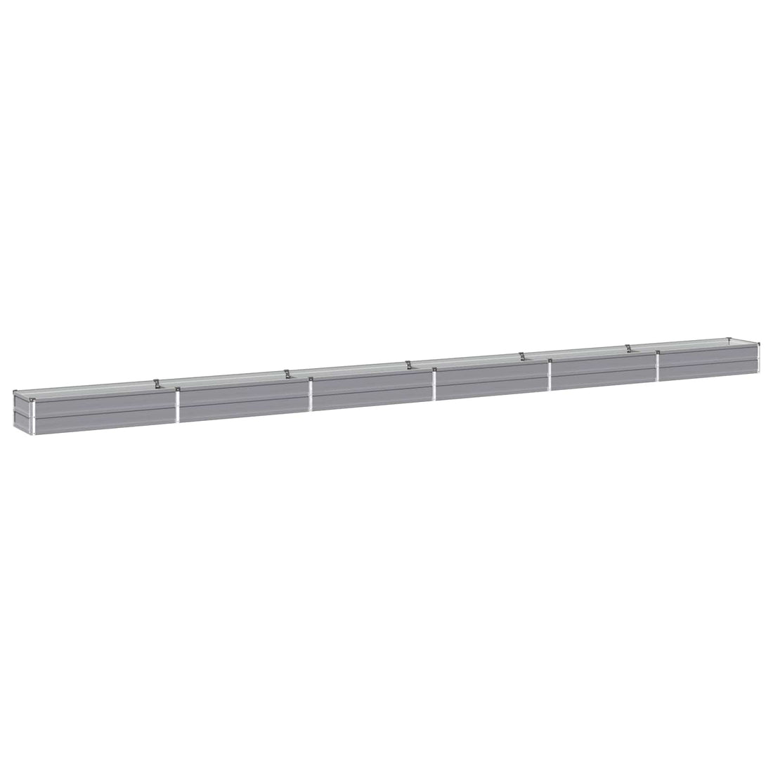 vidaXL Cama de Jardín Elevada Gris 600 x 40 x 24 cm