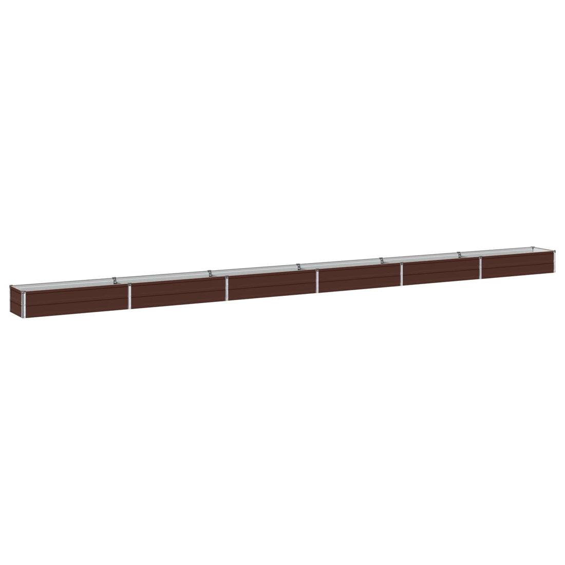 vidaXL Cama de Jardín Elevada Marrón 600 x 40 x 24 cm