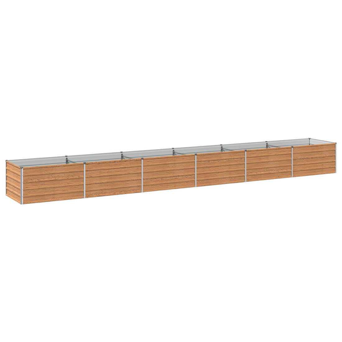 vidaXL Cama de Jardín Elevada Madera Marrón 600 x 80 x 55 cm