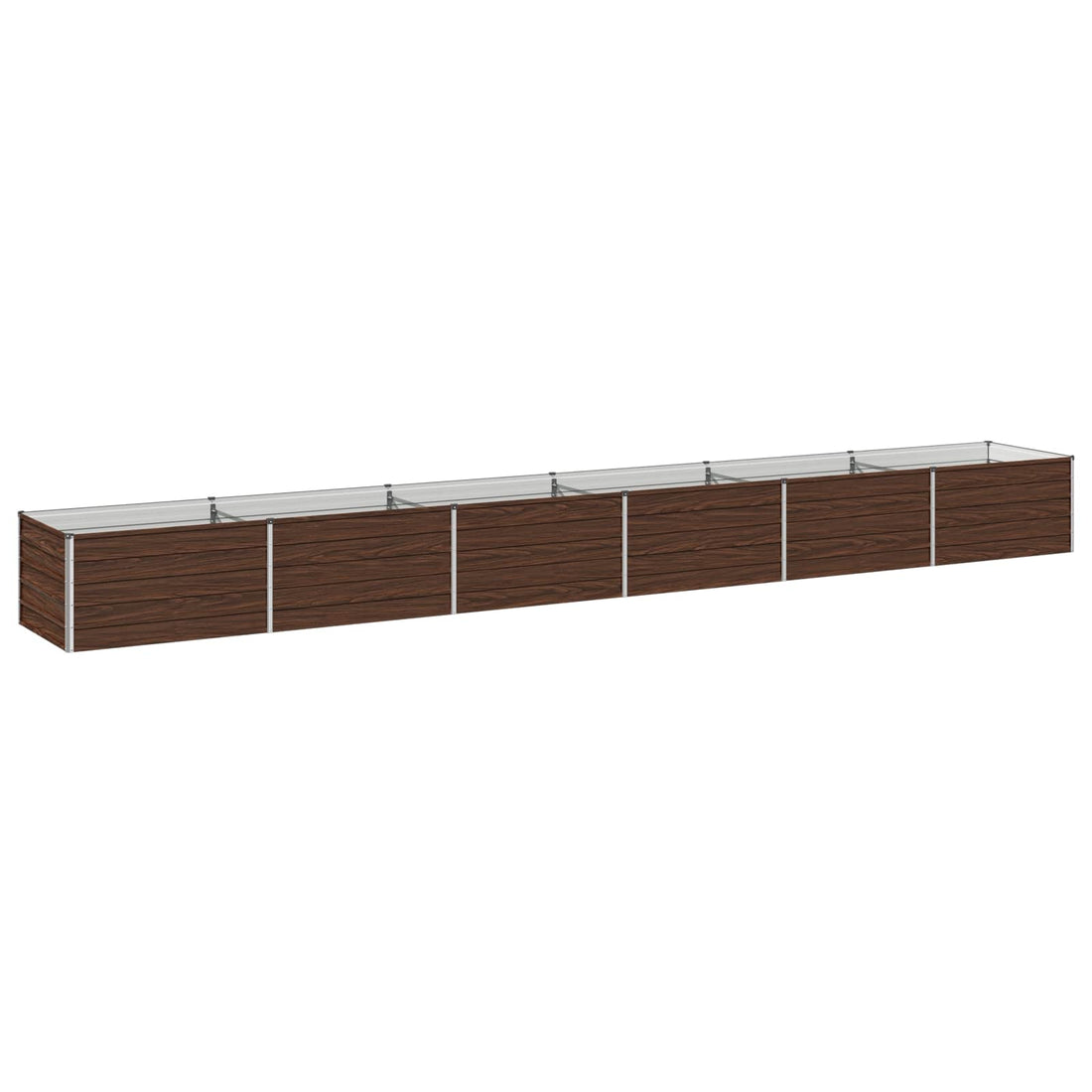 vidaXL Cama de Jardín Elevada Negro 600 x 80 x 55 cm