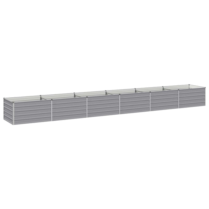 vidaXL Cama de Jardín Elevada Gris 600 x 80 x 55 cm