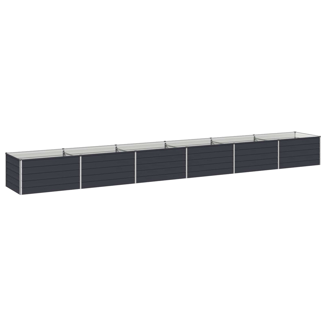 vidaXL Cama de Jardín Elevada Gris antracita 600 x 80 x 55 cm