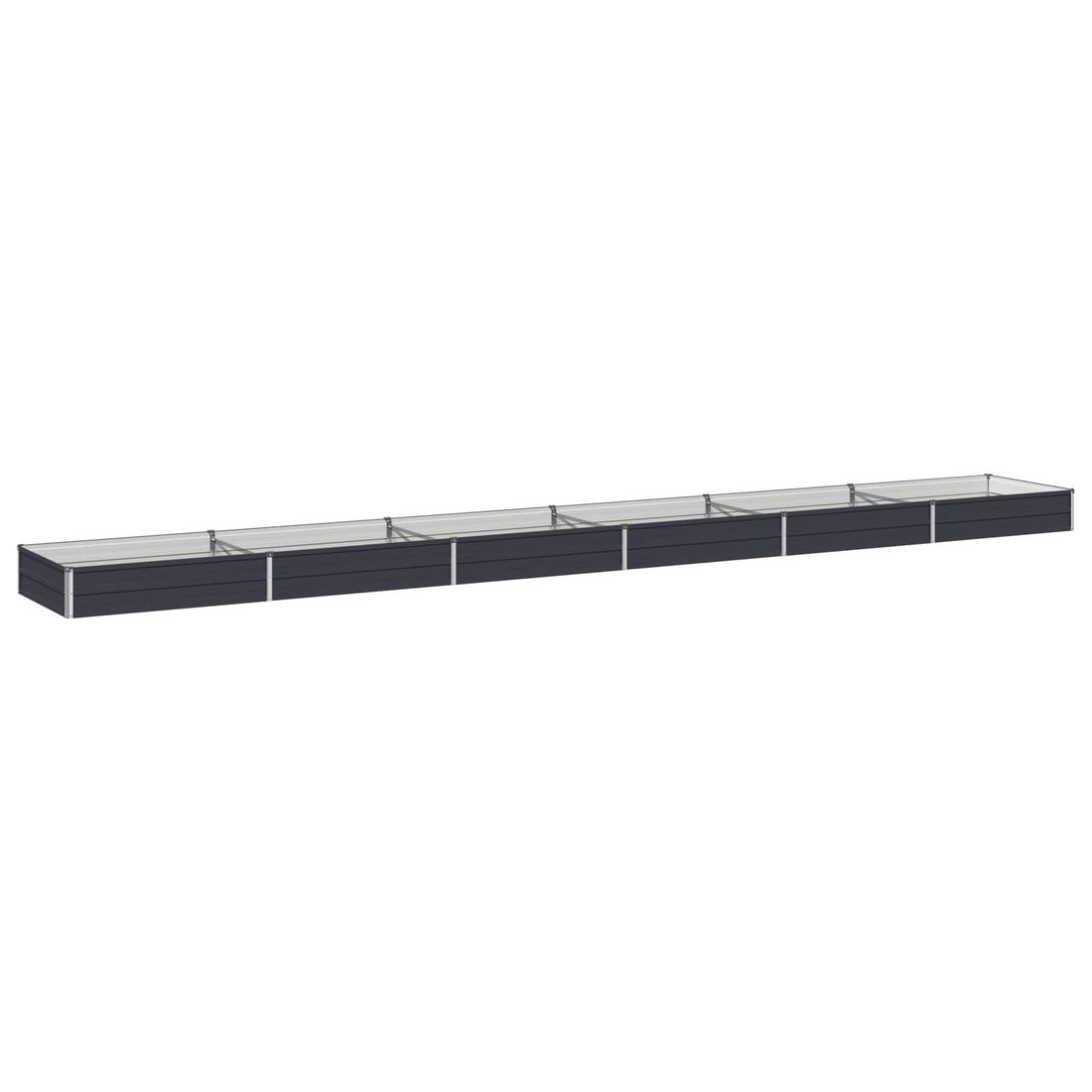 vidaXL Cama de Jardín Elevada Gris antracita 600 x 80 x 24 cm