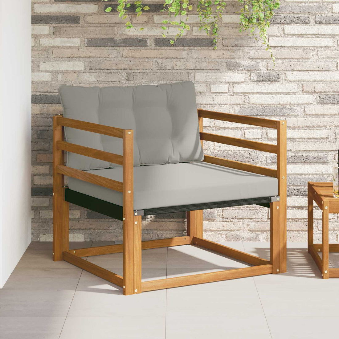 vidaXL Conjunto de sofás de exterior Natural