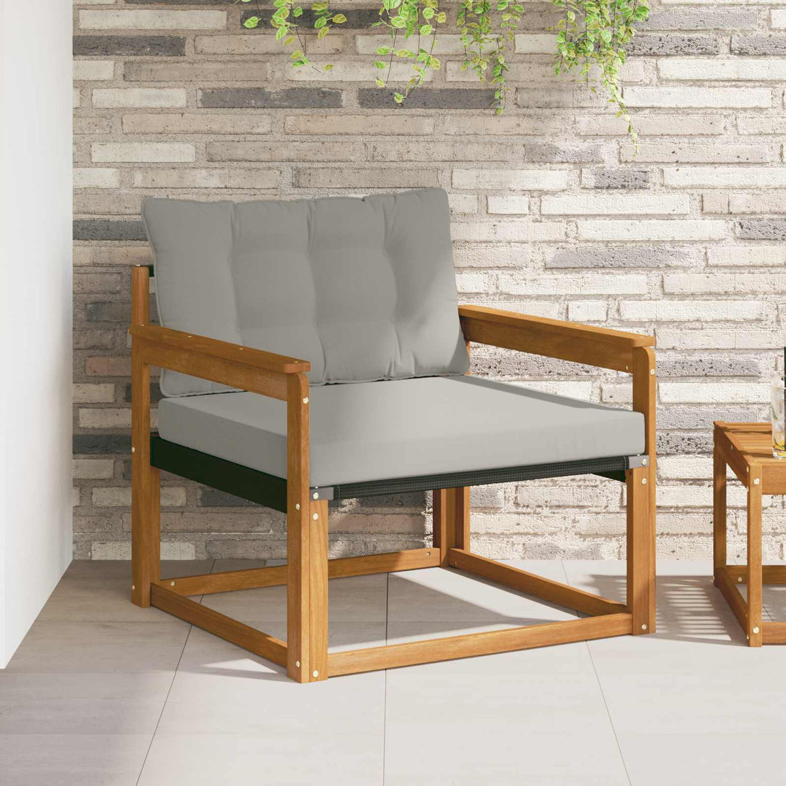 vidaXL Conjunto de sofás de exterior Natural