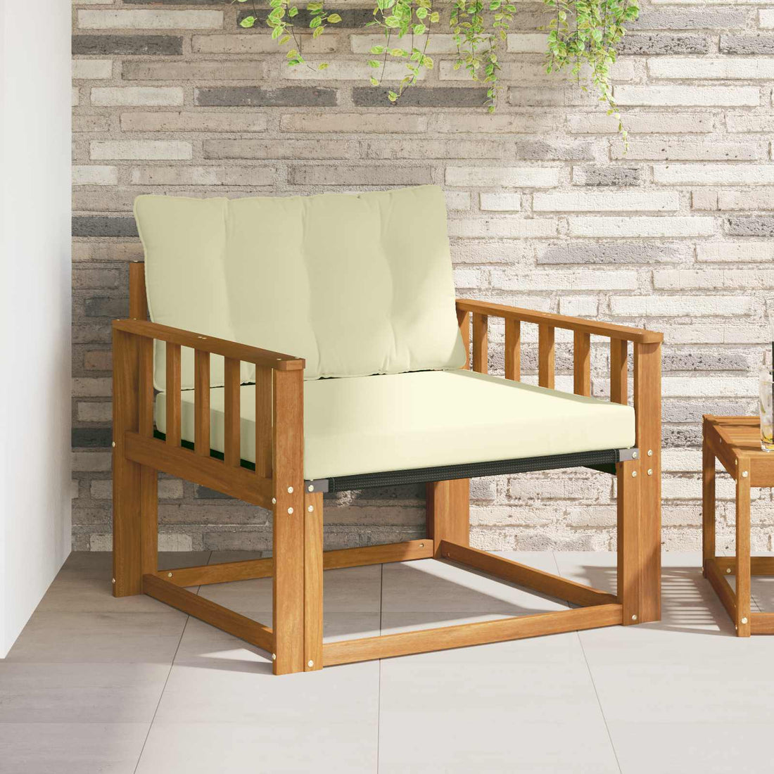 vidaXL Conjunto de sofás de exterior Natural