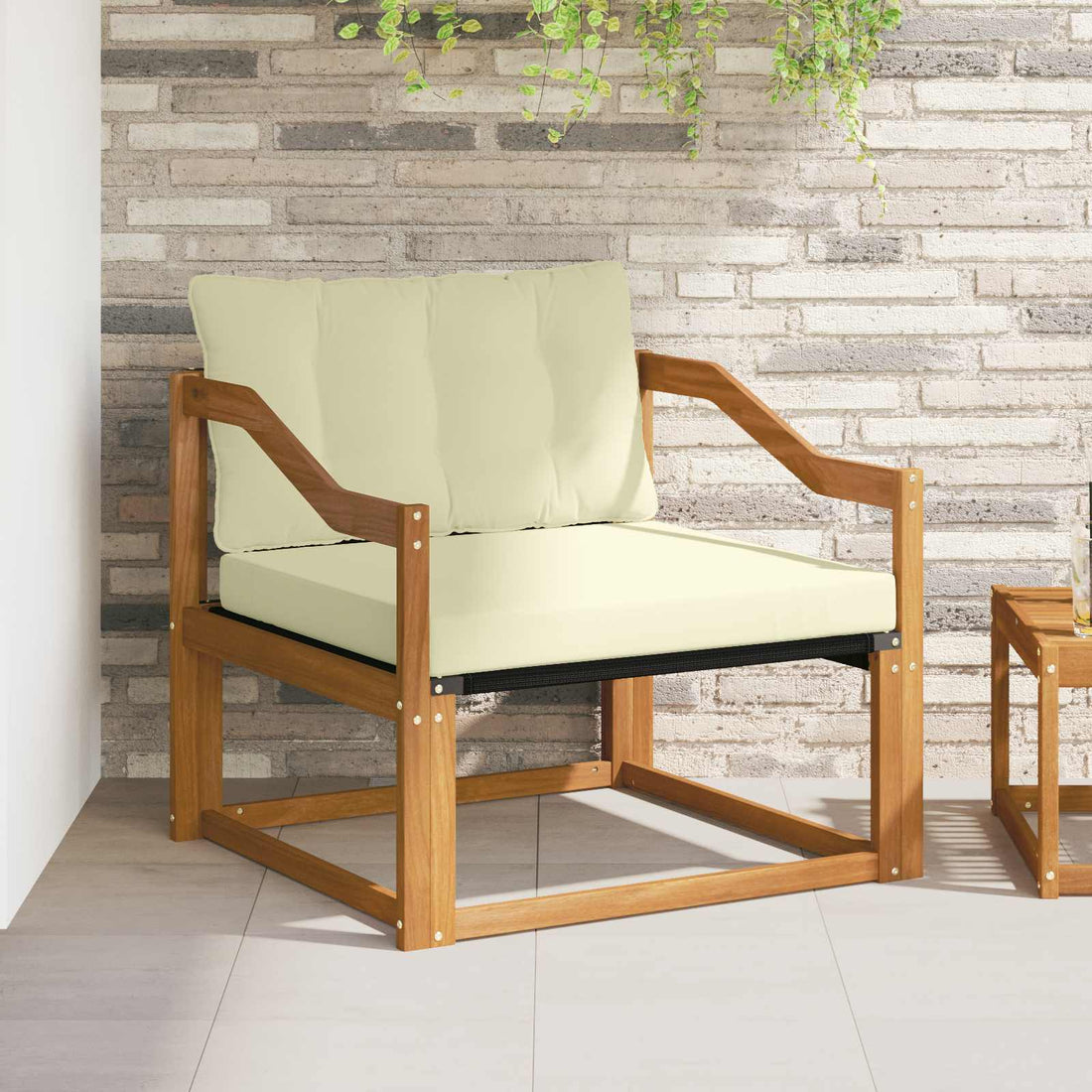vidaXL Conjunto de sofás de exterior Natural