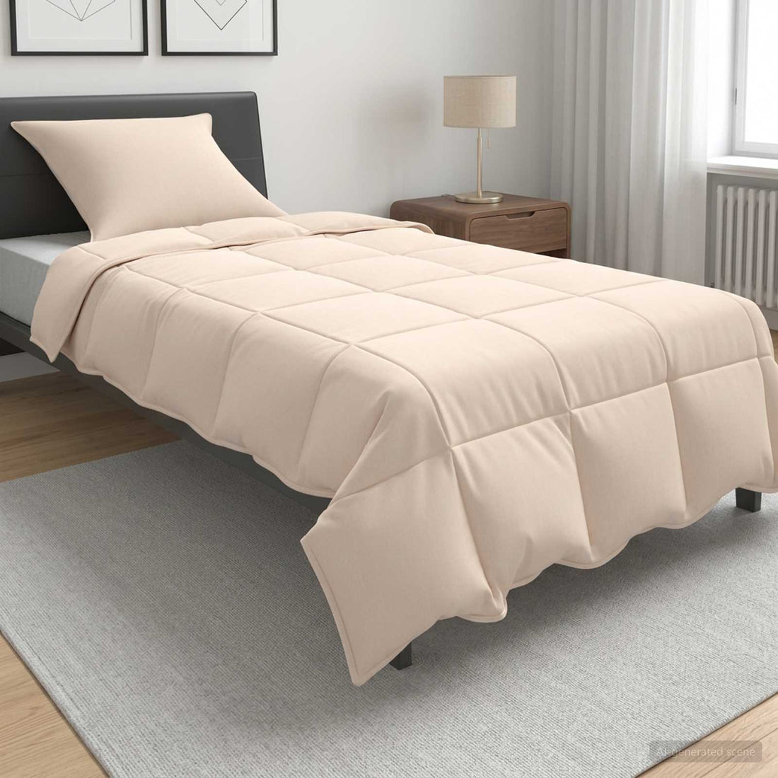 vidaXL Juego de Edredón 2 uds. Verano 100% Kapok natural Beige