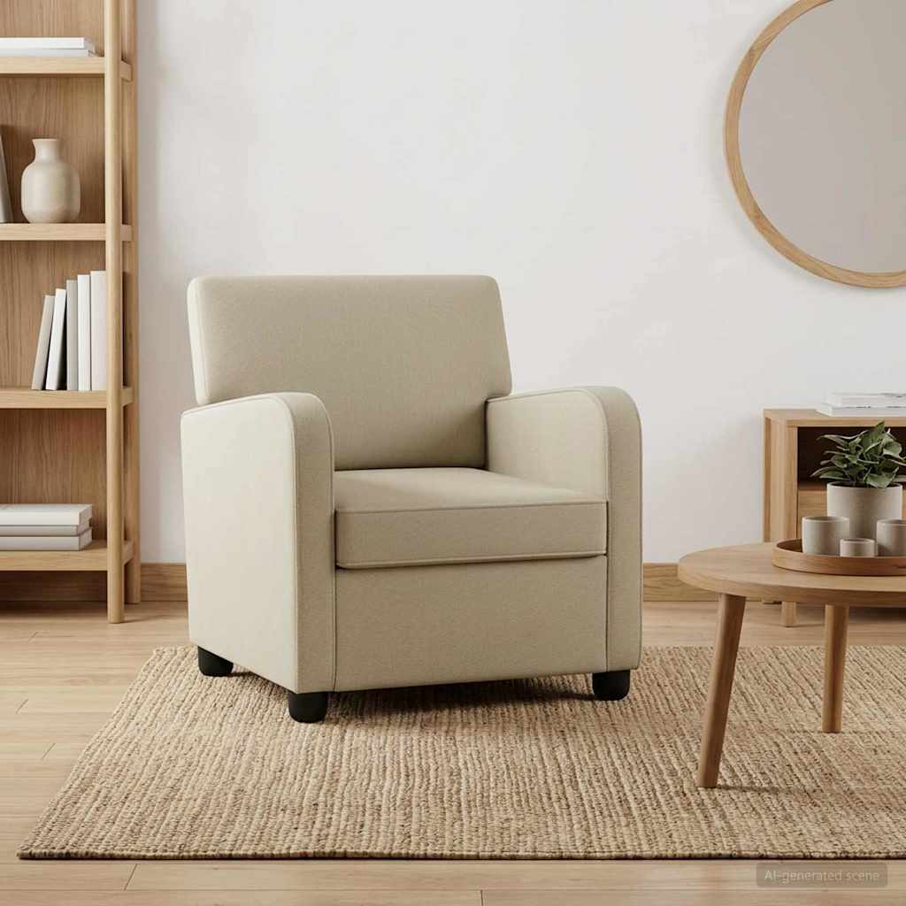 vidaXL Sillón Arena Terciopelo