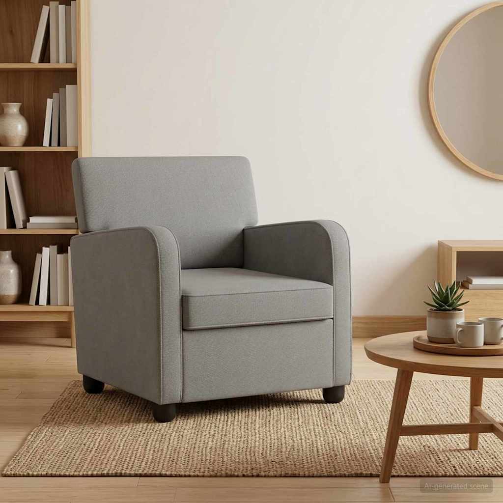 vidaXL Sillón Gris oscuro Terciopelo