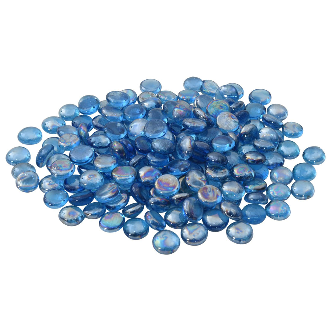 vidaXL Piedra de vidrio 17-19 mm Azul cobalto claro Cristal