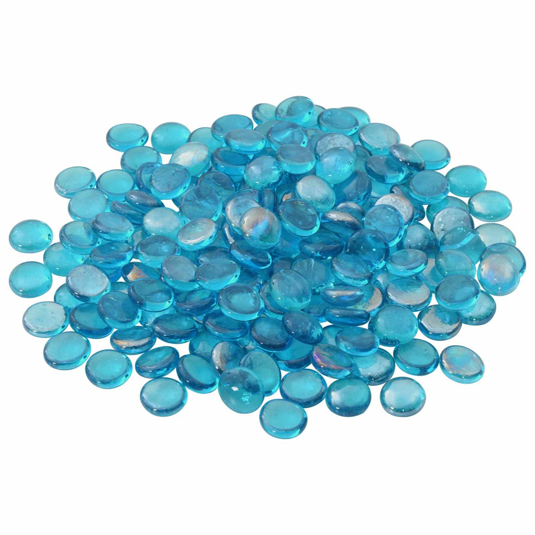 vidaXL Piedra de vidrio 17-19 mm Azul aqua Cristal