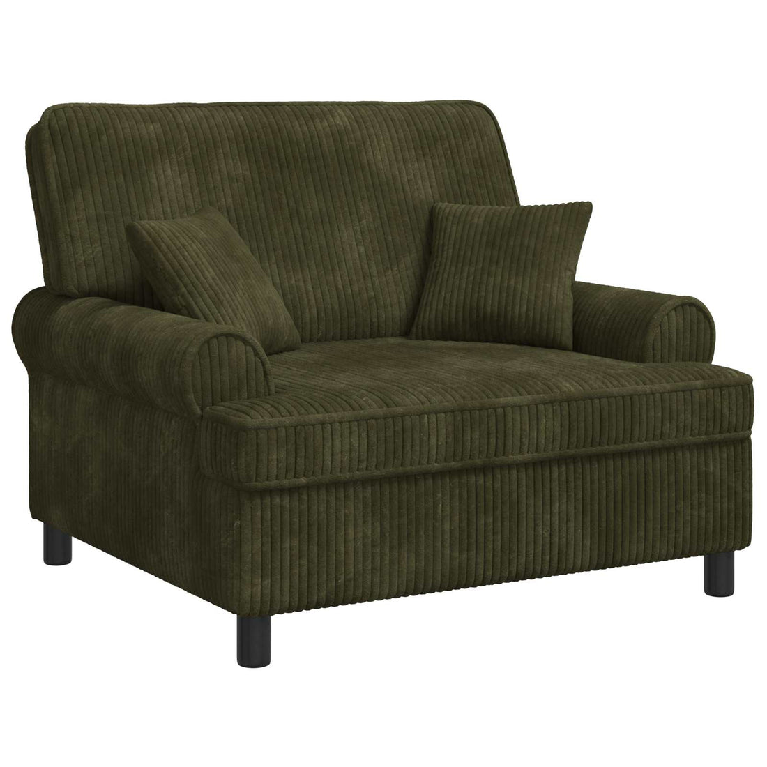 vidaXL Sillón XXL con cojines Verde Tejido de 1,5 líneas