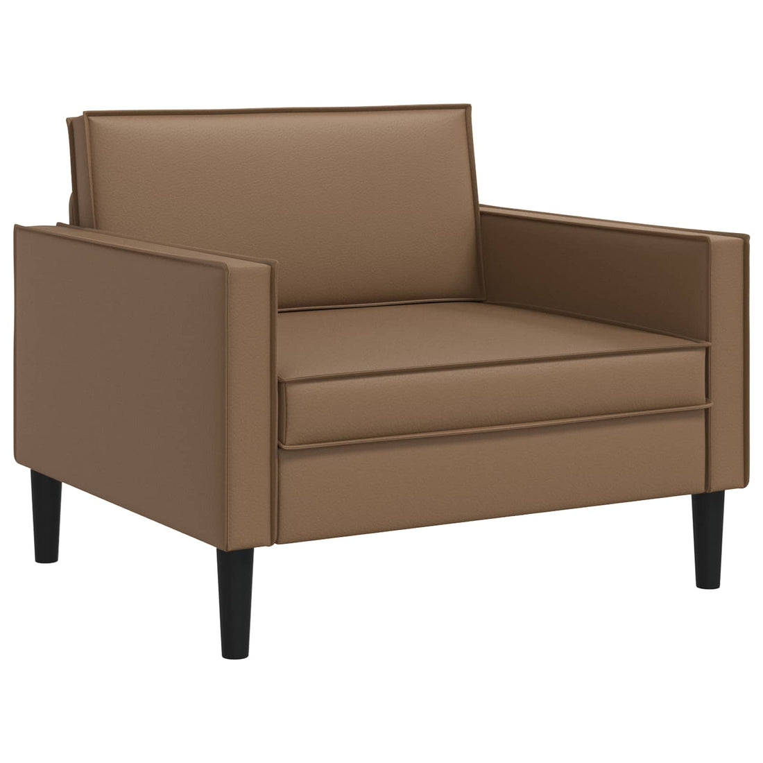vidaXL Sillón XL Capuchino Cuero sintético