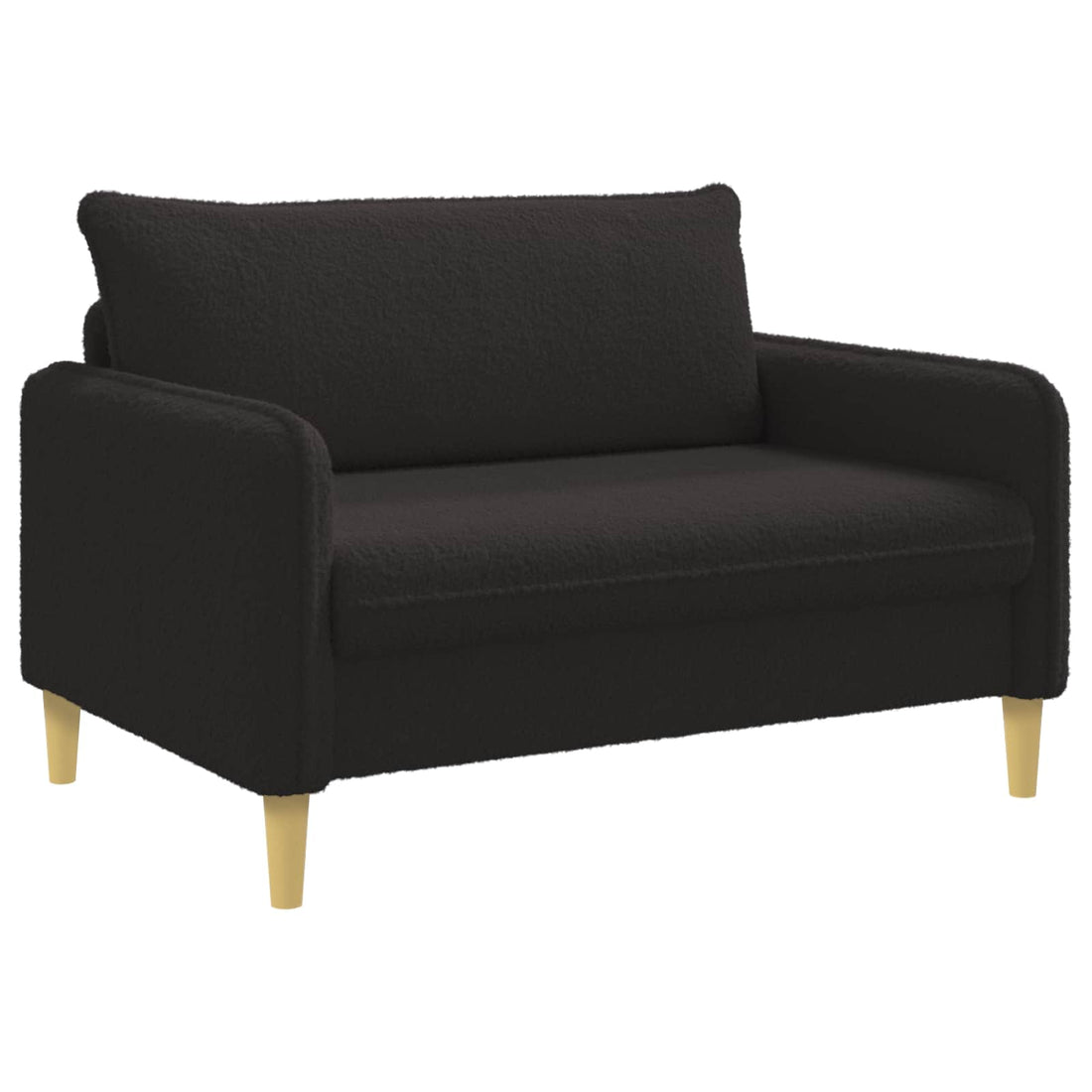vidaXL Sillón XXL Negro Bouclé