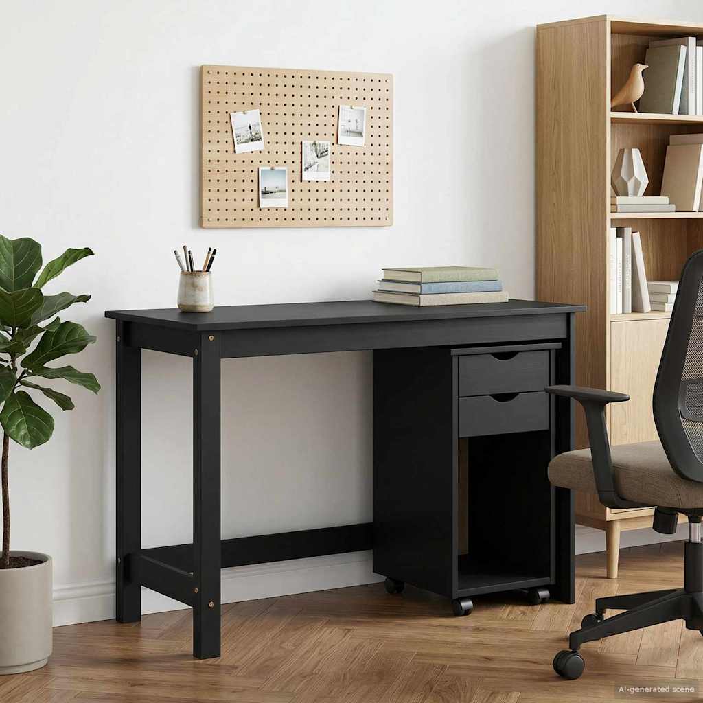 vidaXL Juego de escritorio y gabinete 2 uds. Gris