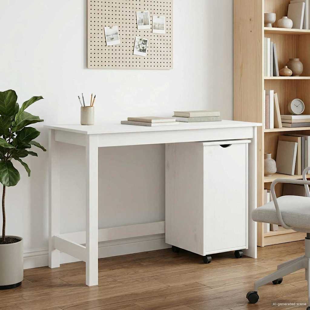 vidaXL Juego de escritorio y gabinete 2 uds. Blanco