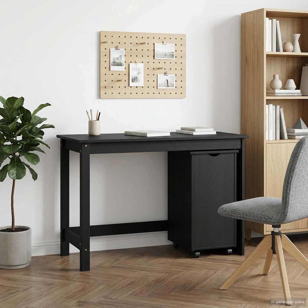 vidaXL Juego de escritorio y gabinete 2 uds. Gris