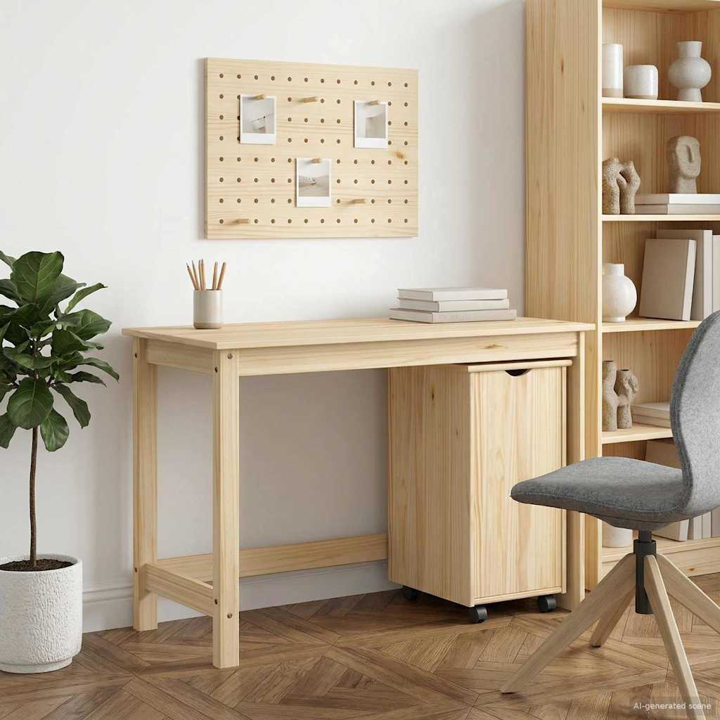vidaXL Juego de escritorio y gabinete 2 uds. Marrón
