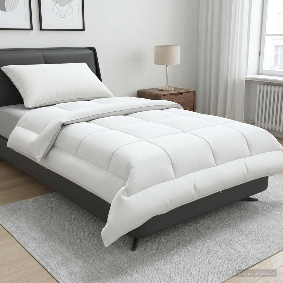 vidaXL Juego de edredón y almohada 2 uds. 140x200 cm Verano 200 GSM