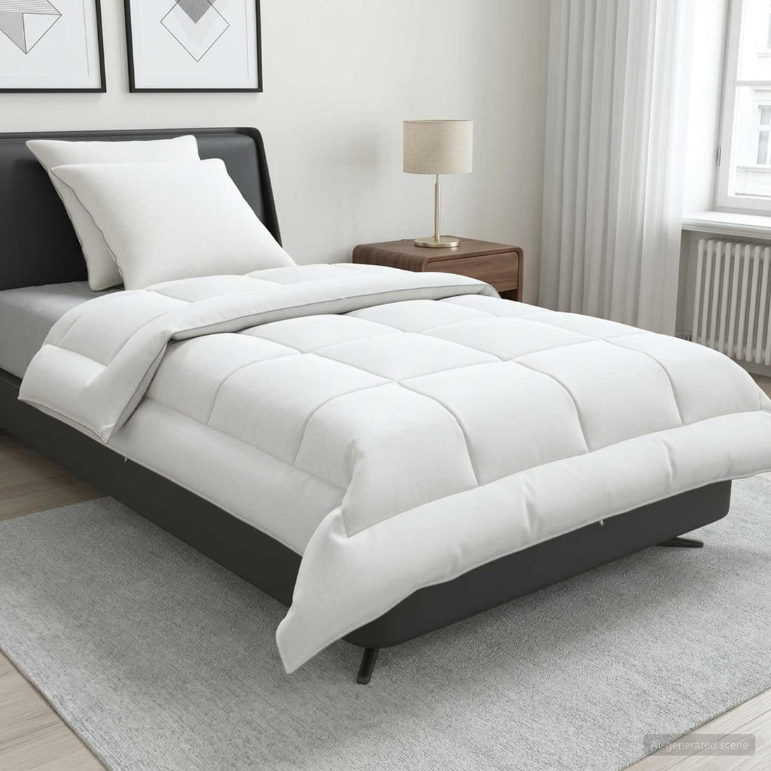 vidaXL Juego de edredón y almohada 3 uds. 140x220 cm Verano 140 GSM