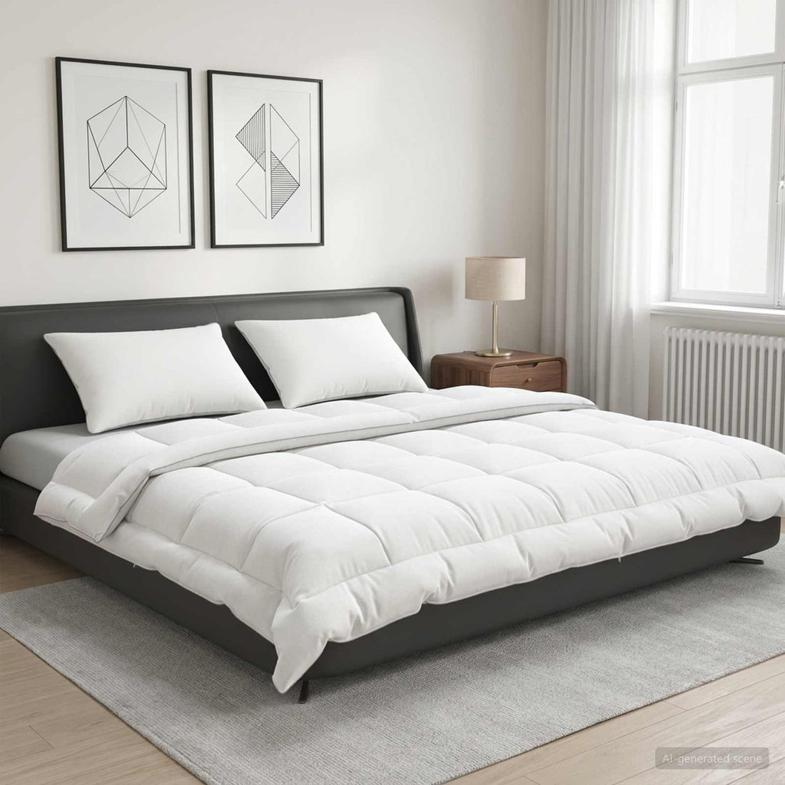 vidaXL Juego de edredón y almohada 3 uds. 200x200 cm Verano 200 GSM