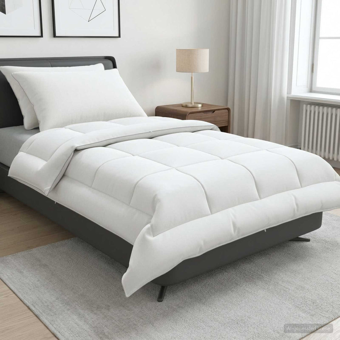 vidaXL Juego de edredón y almohada 3 uds. 135x220 cm Verano 200 GSM