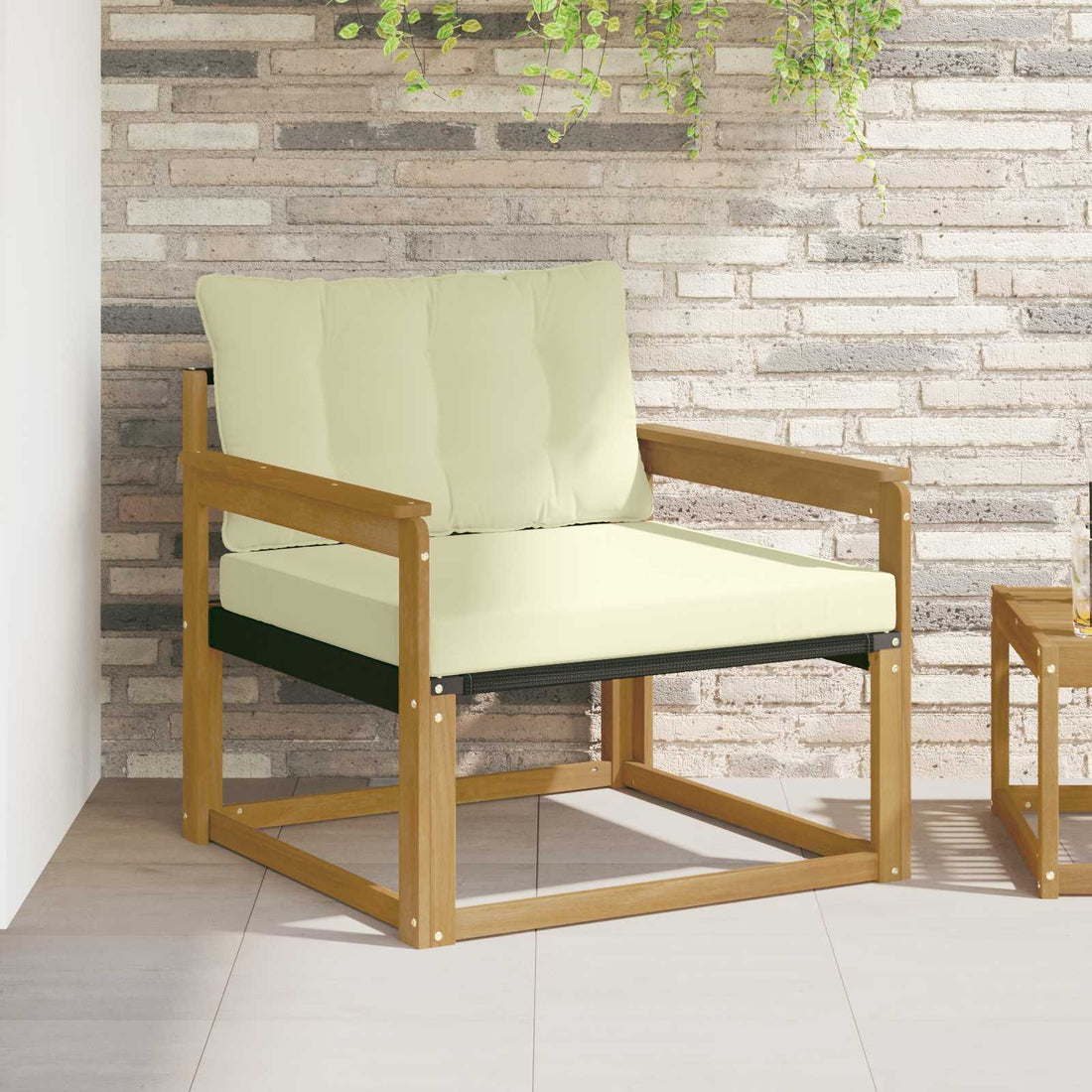 vidaXL Conjunto de sofás de exterior Blanco y Crema