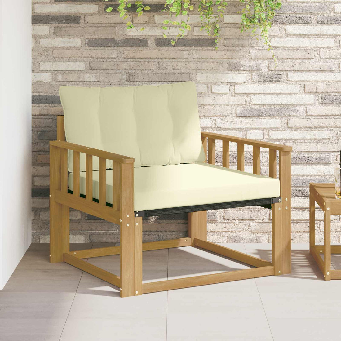 vidaXL Conjunto de sofás de exterior Blanco y Crema