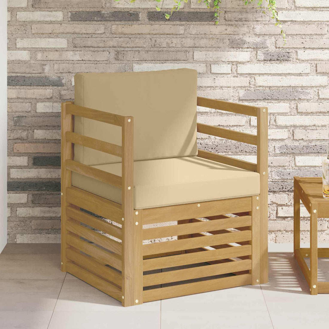 vidaXL Conjunto de sofás de exterior Poliéster Blanco