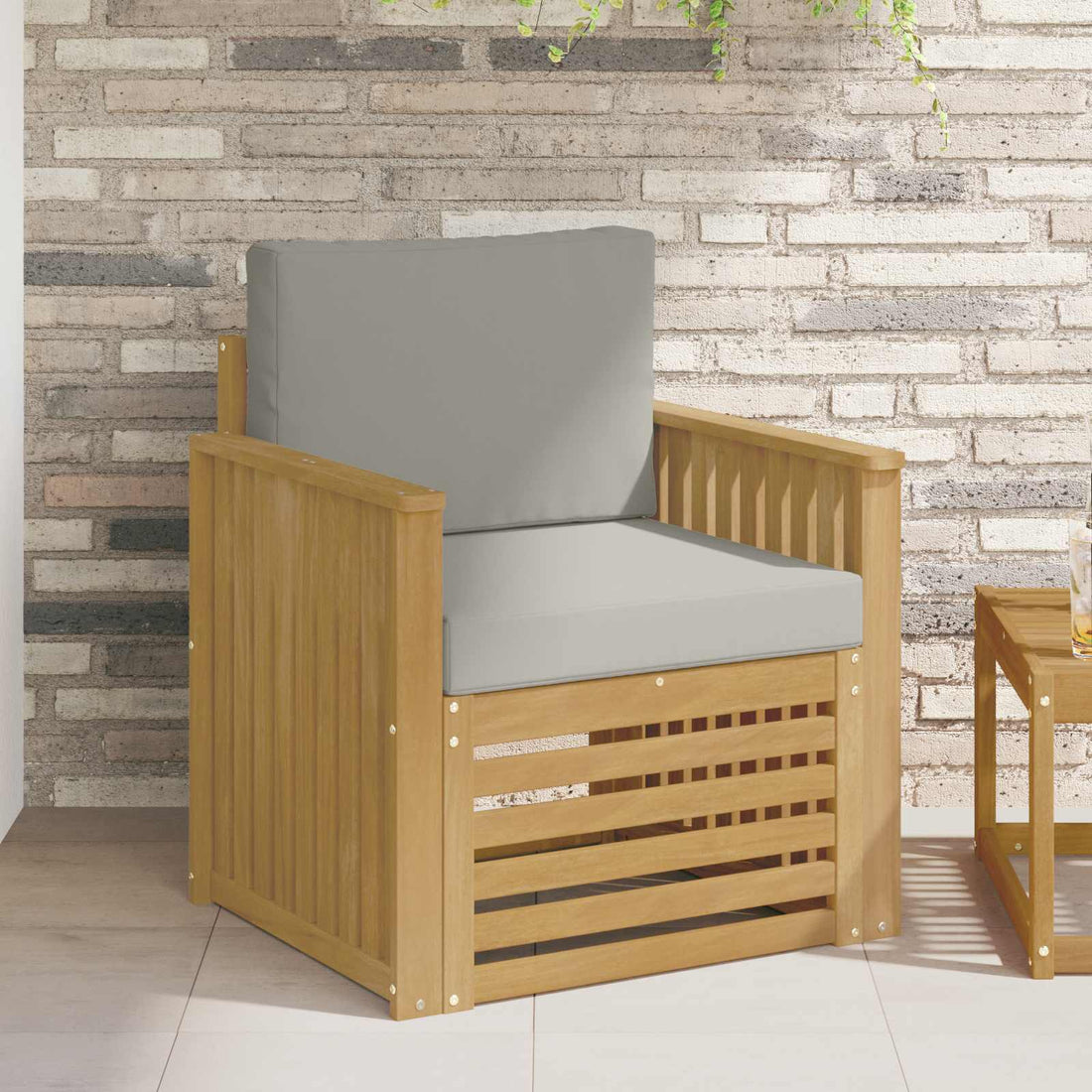 vidaXL Conjunto de sofás de exterior Poliéster Blanco