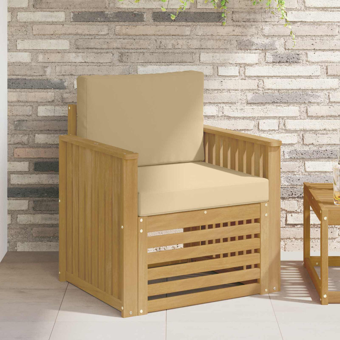 vidaXL Conjunto de sofás de exterior Poliéster Blanco