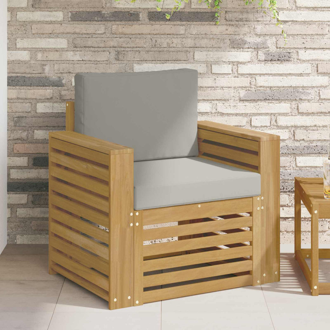 vidaXL Conjunto de sofás de exterior Poliéster Blanco
