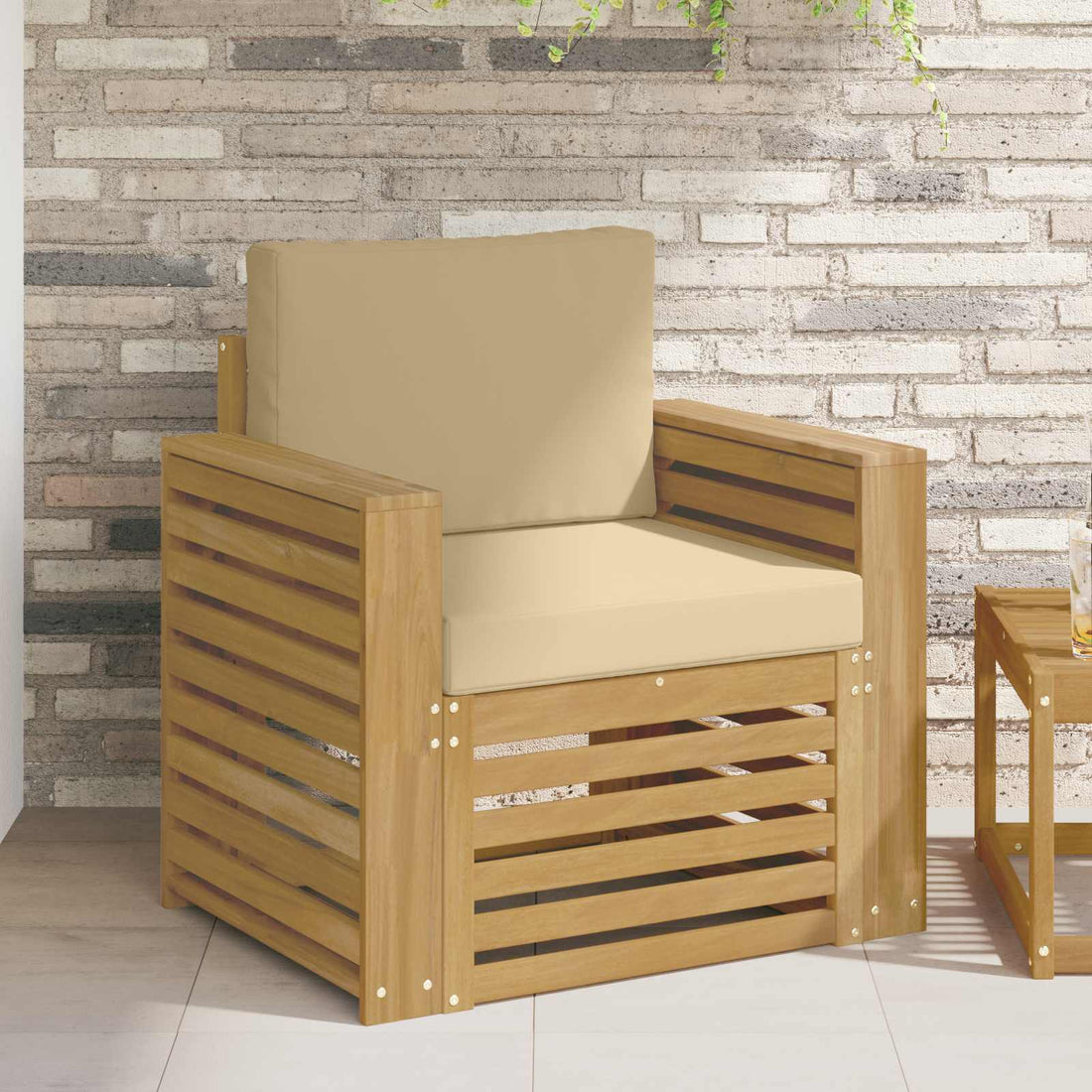 vidaXL Conjunto de sofás de exterior Poliéster Blanco