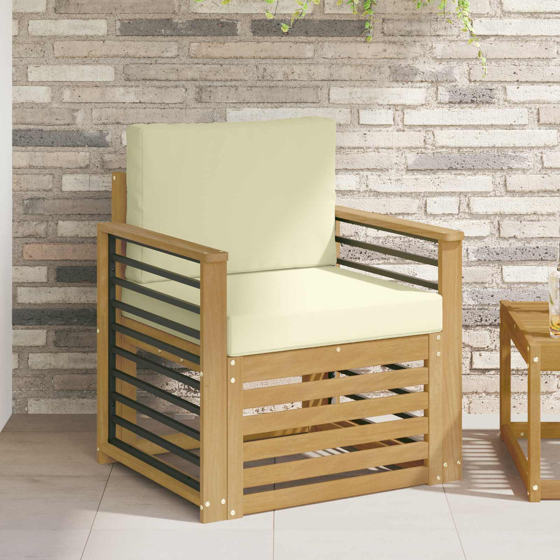 vidaXL Conjunto de sofás de exterior Poliéster Blanco