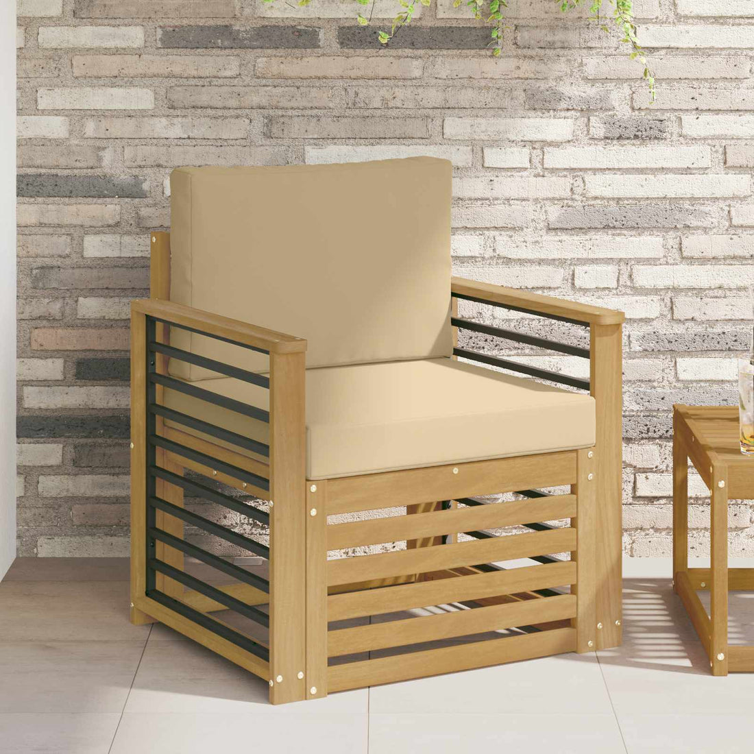 vidaXL Conjunto de sofás de exterior Poliéster Blanco