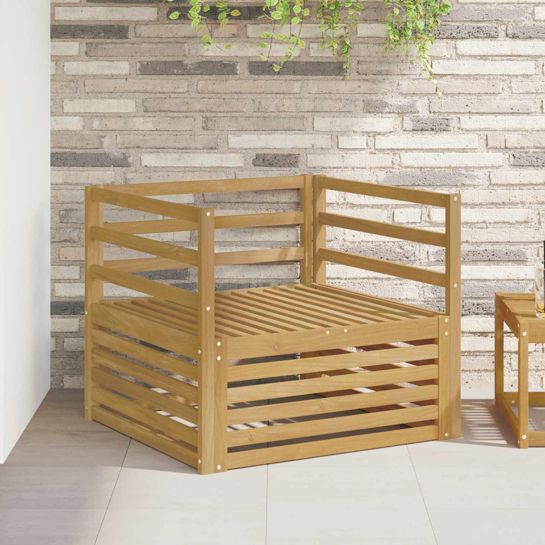 vidaXL Sofá de exterior Blanco