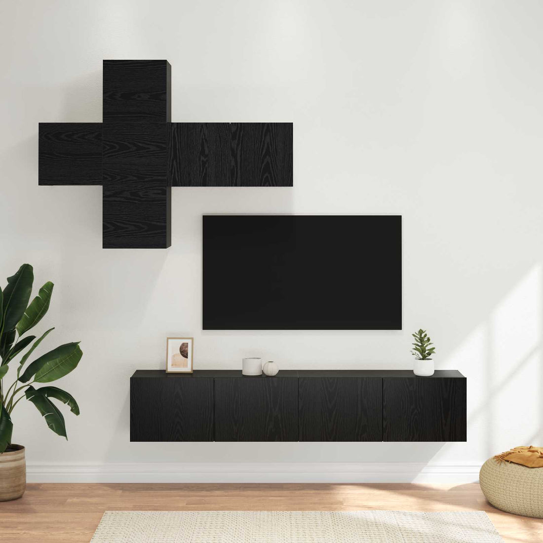 vidaXL Conjunto de mueble de TV 3 uds. Madera de Ingeniería