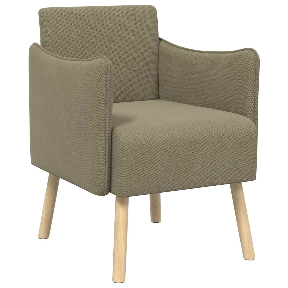 vidaXL Butaca decorativa Caqui Terciopelo granulado
