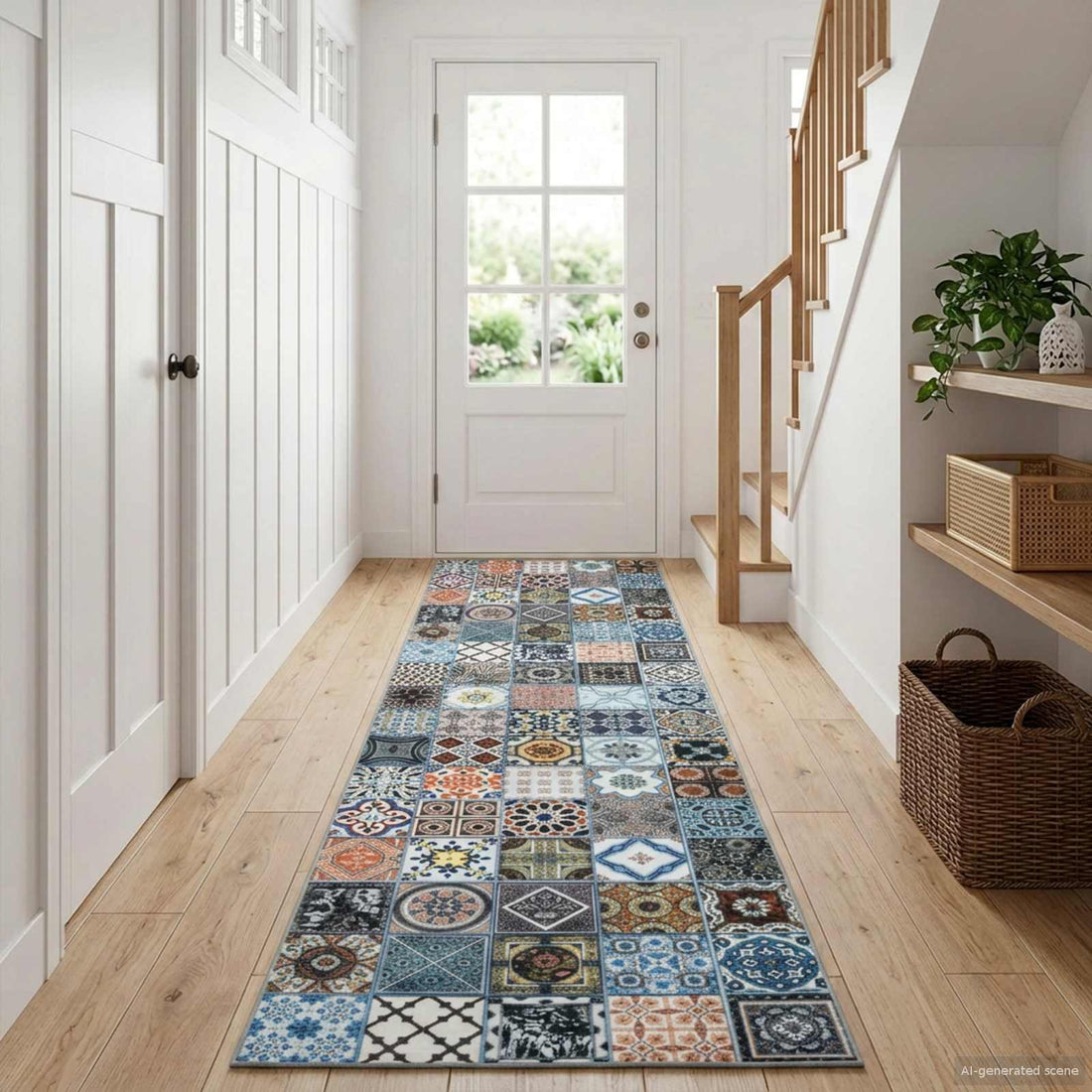 vidaXL Pasillo de alfombra ORIZ 1150 gsm Azul