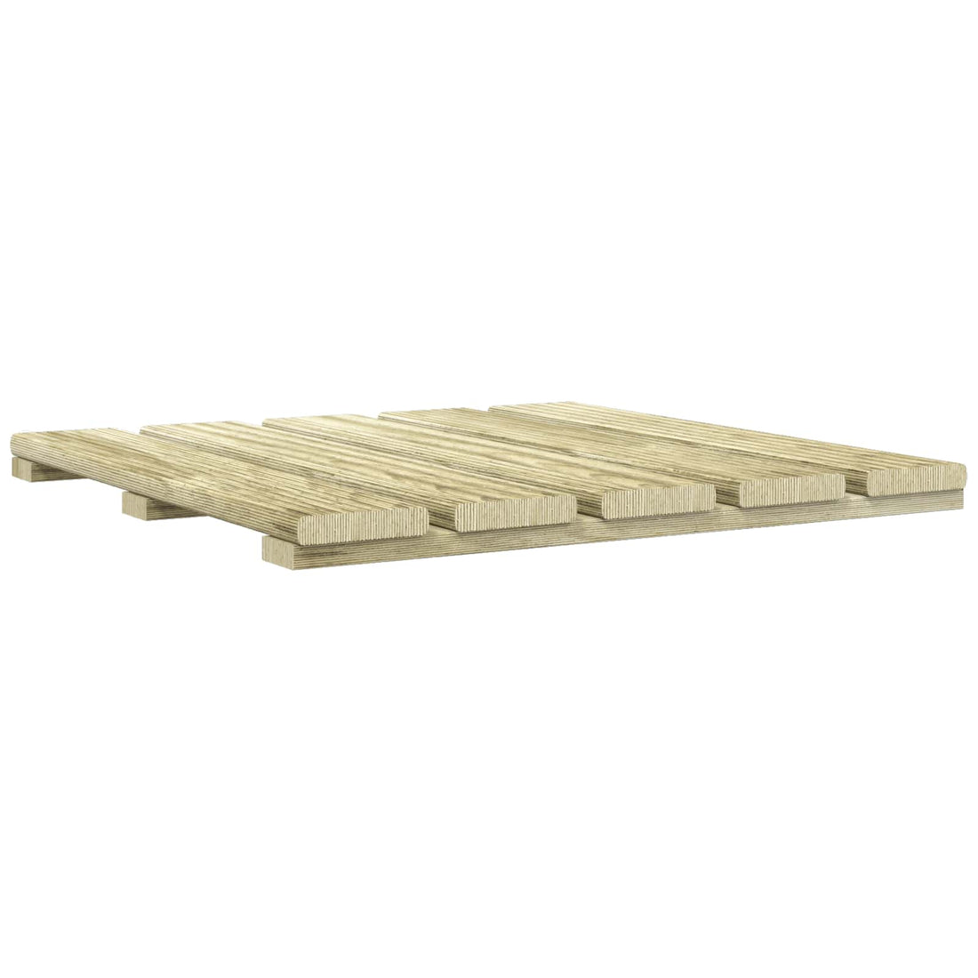 vidaXL Tile de Decking 12 uds. Verde 50 x 50 cm Pino Impregnado Verde