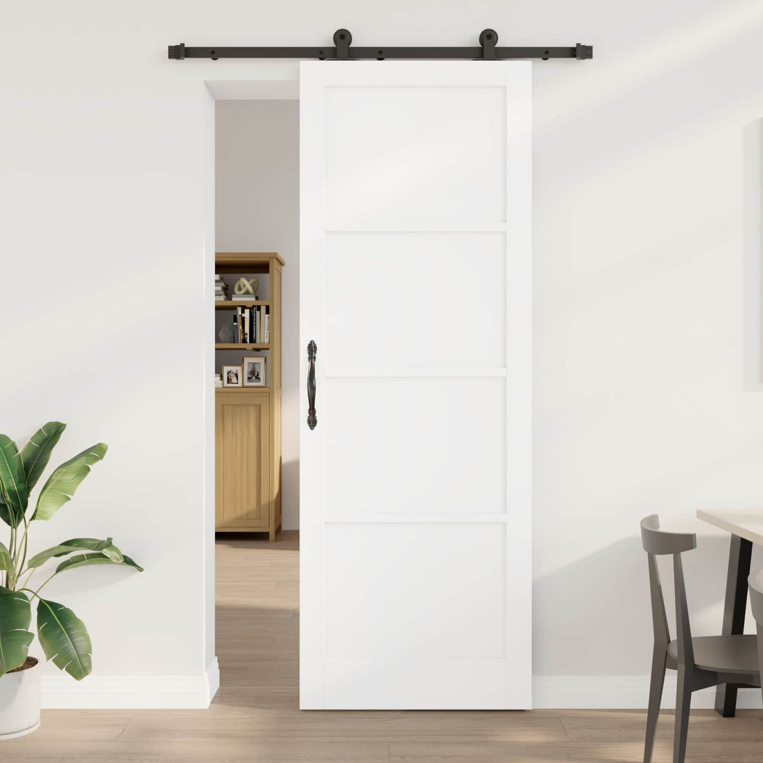 vidaXL Puerta Corredera ORKDAL 83 x 232 cm Madera de Pino Maciza