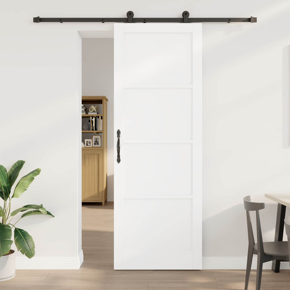 vidaXL Puerta Corredera ORKDAL 83 x 232 cm Madera de Pino Maciza