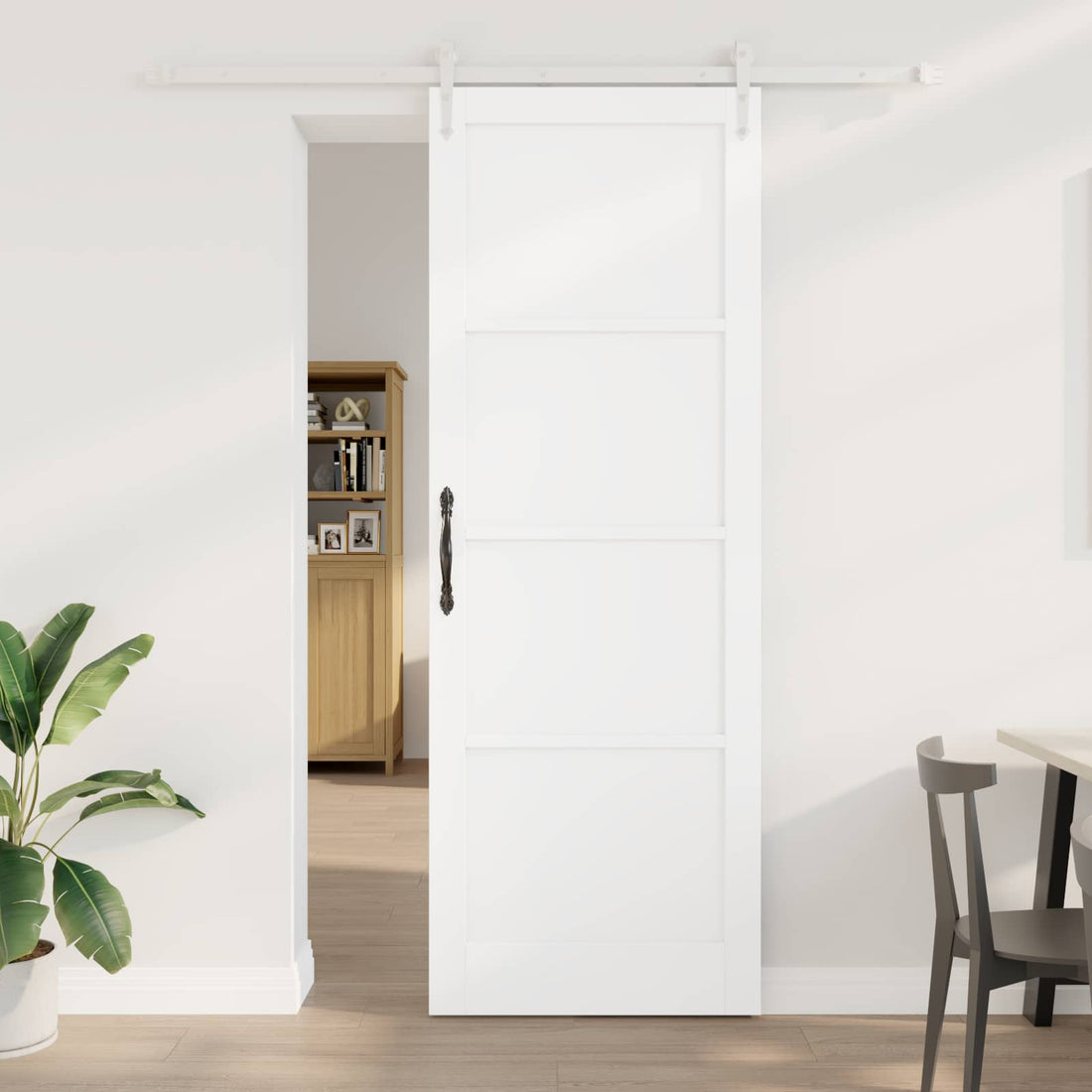vidaXL Puerta Corredera ORKDAL 83 x 232 cm Madera de Pino Maciza