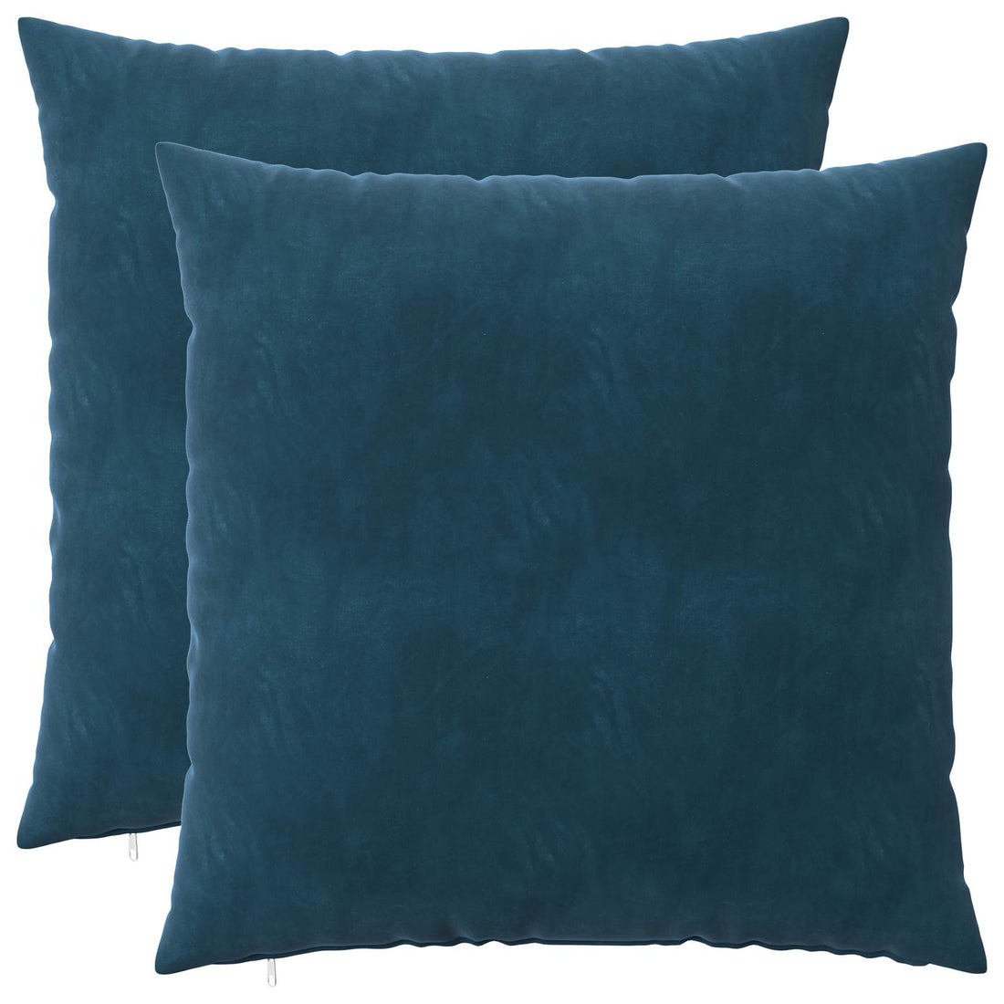 vidaXL Cojín con almohada HEERLEN 2 uds. Azul Terciopelo