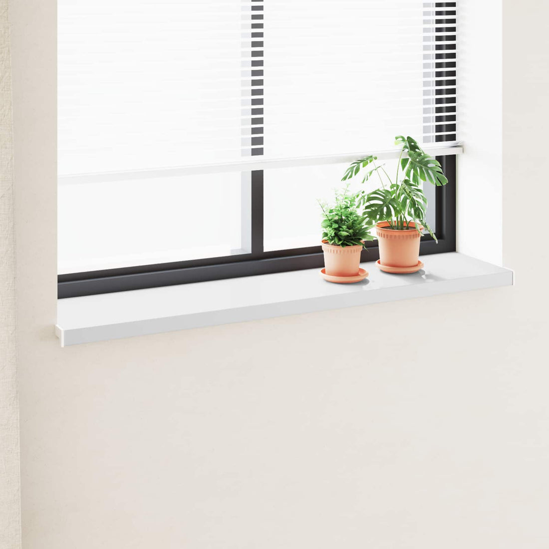 vidaXL Umbral de Ventana Blanco 160 x 30 x 4,5 cm PVC