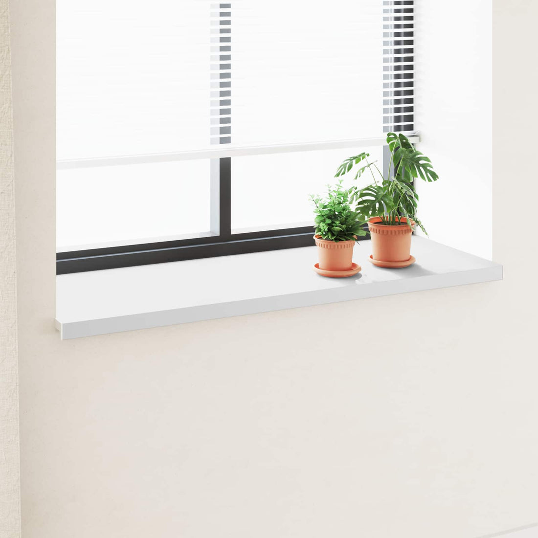 vidaXL Umbral de Ventana Blanco 140 x 50 x 4,5 cm PVC