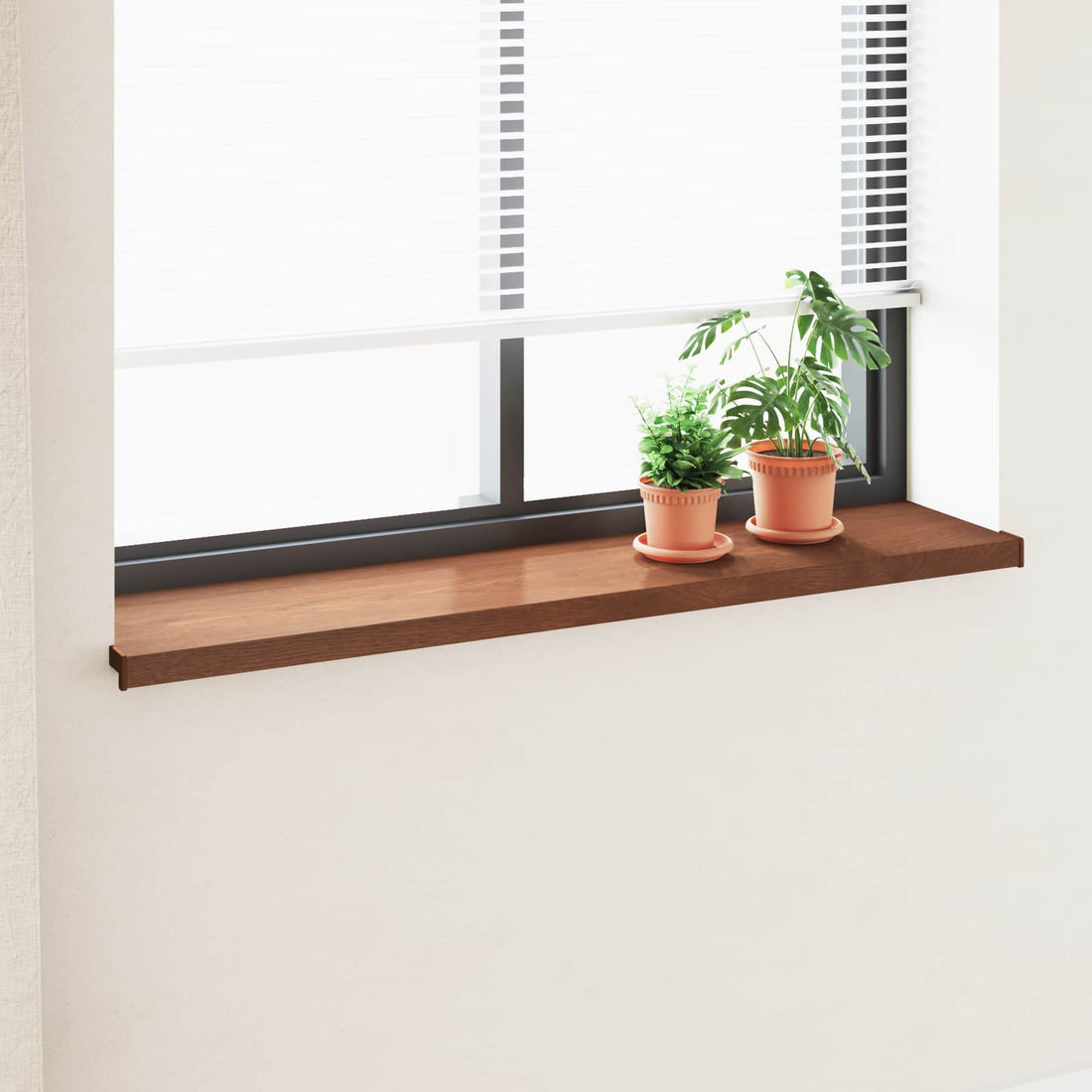 vidaXL Umbral de Ventana Madera Marrón 160 x 35 x 4,5 cm PVC
