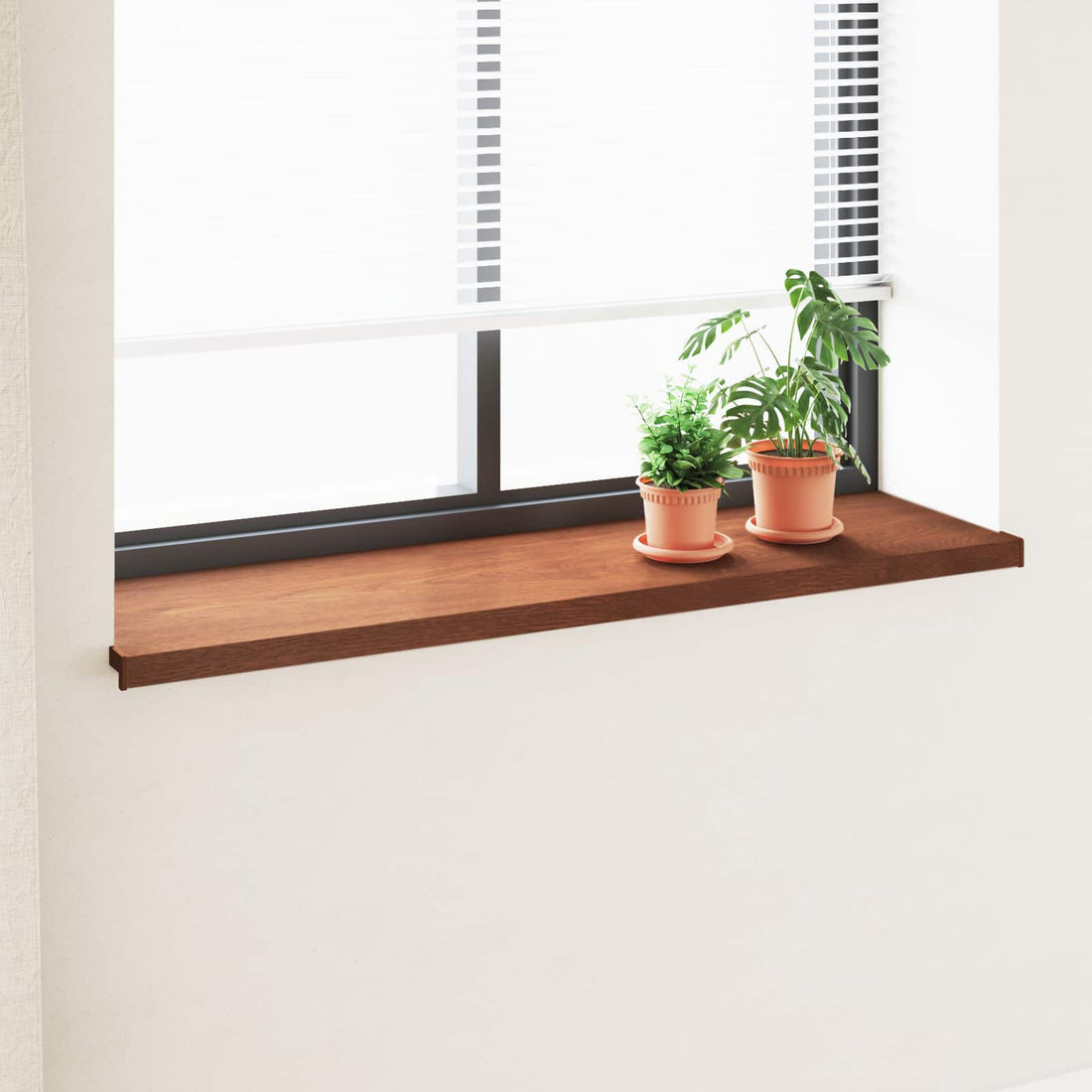 vidaXL Umbral de Ventana Madera Marrón 160 x 40 x 4,5 cm PVC
