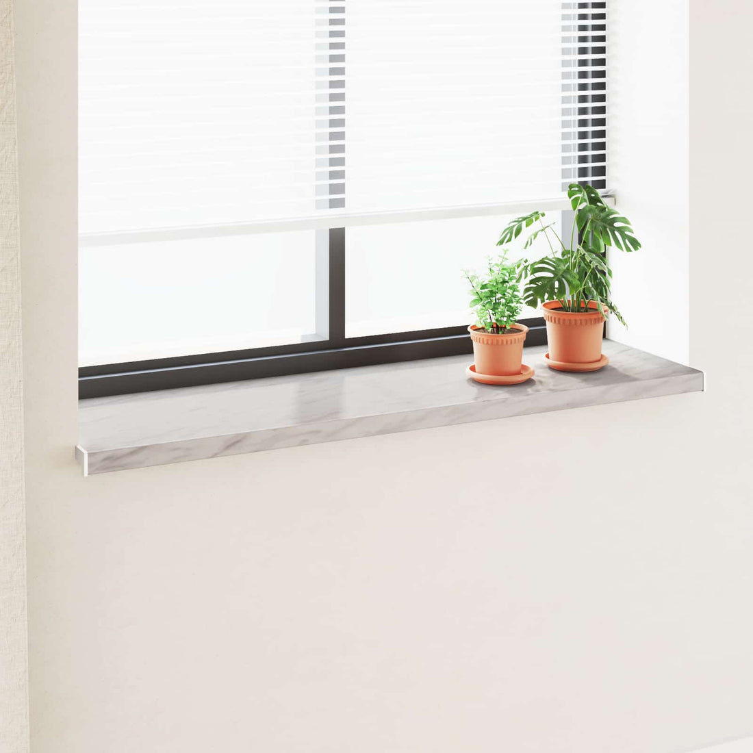 vidaXL Umbral de Ventana Textura de Mármol 160 x 40 x 4,5 cm PVC